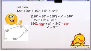Sample Polygon Solving Problem SOLVING PROBLEMS ON ANGLES AND SIDES OF POLYGON | PPTX