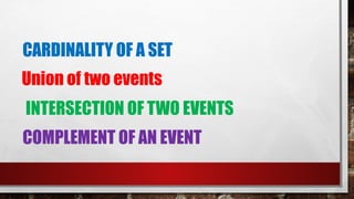 Classroom ofservation Presentation about union and intersection of ...