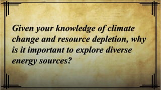 Sources of Energy: Types, Examples & Uses Explained | PDF