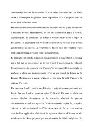 Coût Fiscal au Maroc et Optimisation fiscale