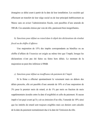 Coût Fiscal au Maroc et Optimisation fiscale