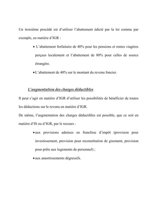 Coût Fiscal au Maroc et Optimisation fiscale