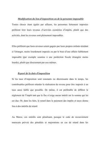 Coût Fiscal au Maroc et Optimisation fiscale
