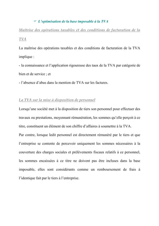 Coût Fiscal au Maroc et Optimisation fiscale