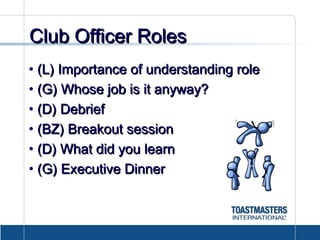 Train The Trainer Session - Toastmasters Club Officer Training | PPT