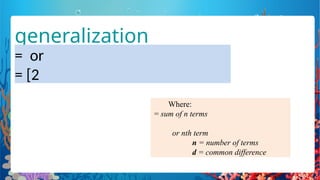 Sum Of The Terms in an Arithmetic Sequence | PPTX