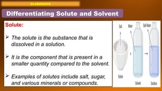 Solute In Science Form Example Understanding Solute and Solvent: Measurement and Scientific ...