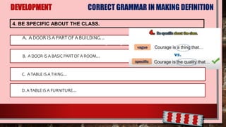 Making Def Making definition | PPTX