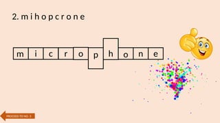 2. m i h o p c r o n e
m i c r o p h o n e
PROCEED TO NO. 3
 