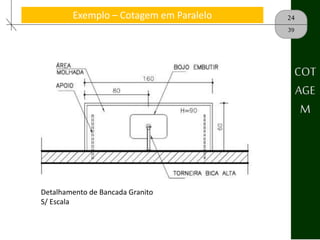 24Exemplo – Cotagem em Paralelo
39
Detalhamento de Bancada Granito
S/ Escala
COT
AGE
M
 