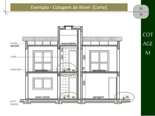 35
39
COT
AGE
M
Exemplo - Cotagem de Nível- [Corte]
 