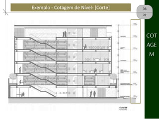 36
39
COT
AGE
M
Exemplo - Cotagem de Nível- [Corte]
 