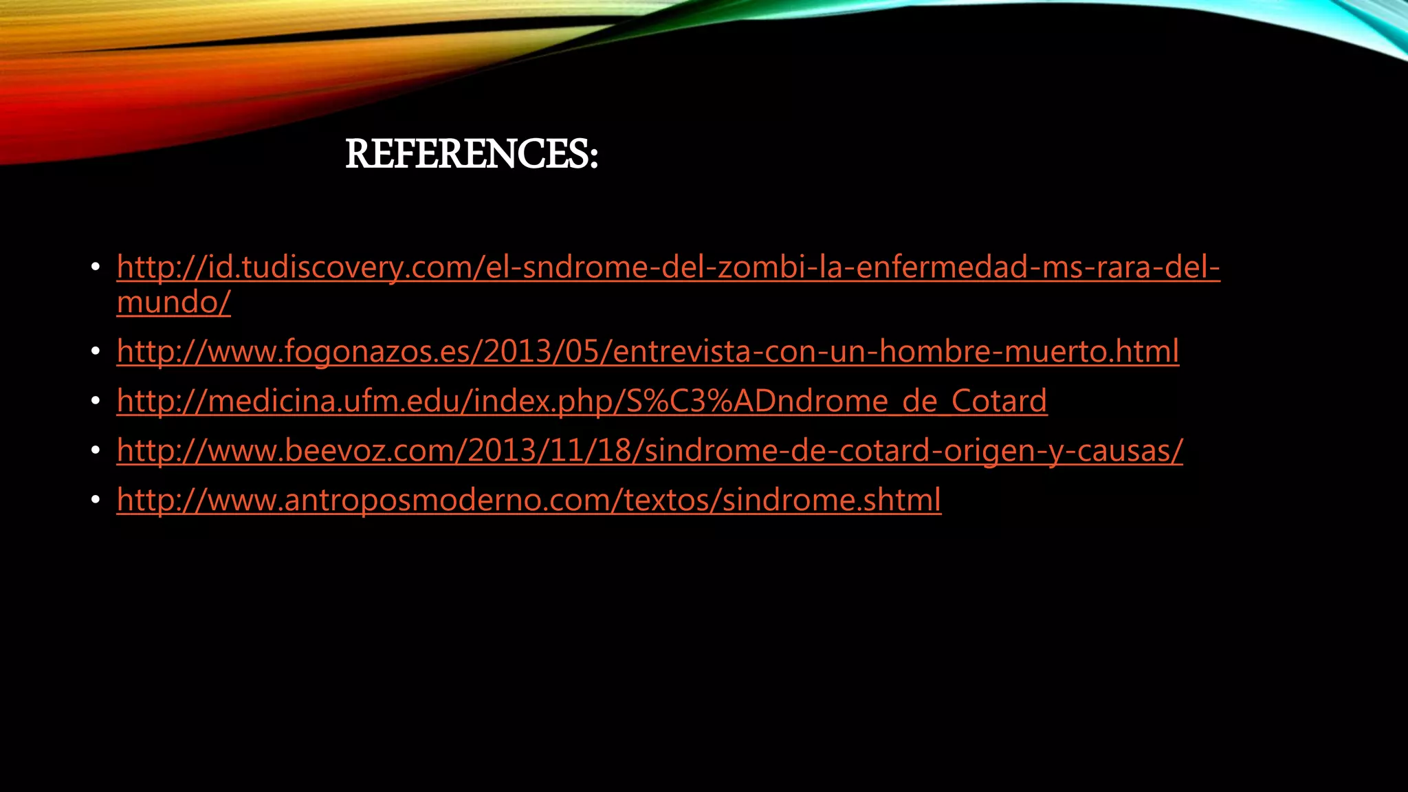 Cotard's syndrome | PPTX