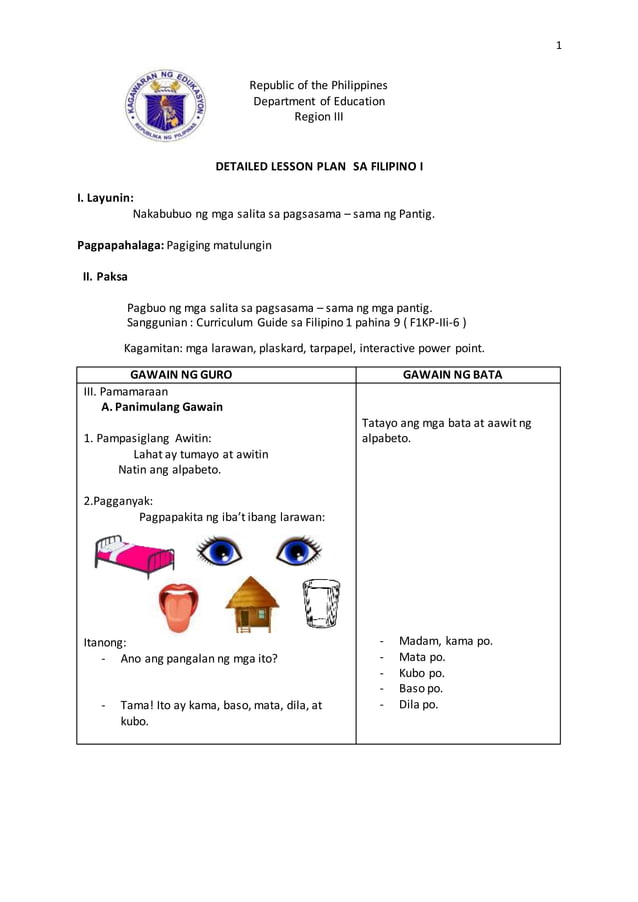 Cot Detailed Lesson Plan Filipino 1 cot-detailed-lesson-plan-filipino-1