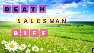 D E A T H
S A L E S MA N
B F
F
I
 