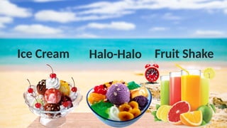 Ice Cream Halo-Halo Fruit Shake
 