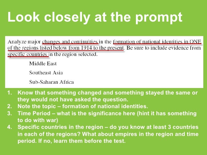 Ap world ccot essay example picture