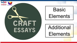 Basic
Elements
Additional
Elements
 