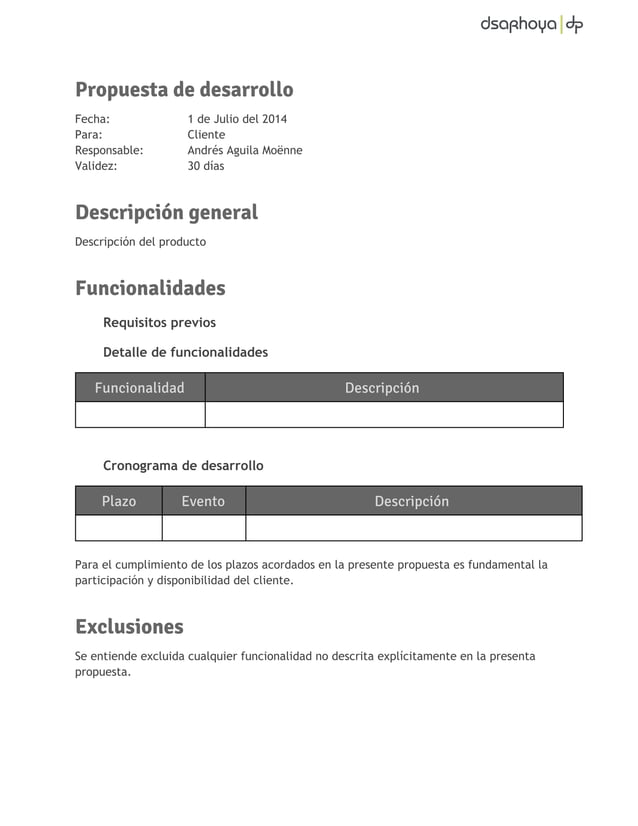 Cotizacion template PDF Cotizacion template PDF