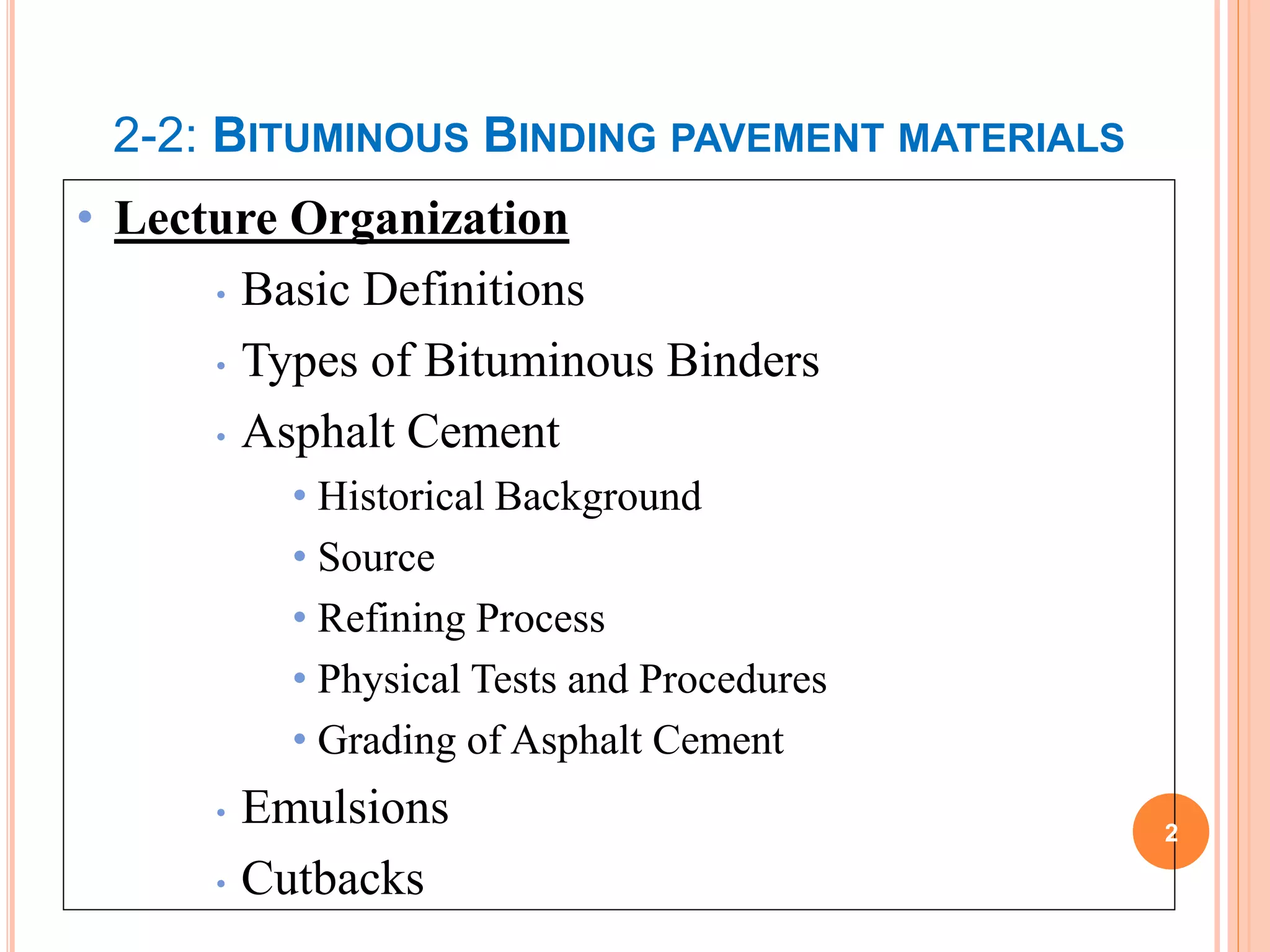 COTM 4192 Chapter 22 Bituminous Materials.ppt