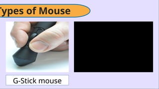 Types of Mouse
G-Stick mouse
 