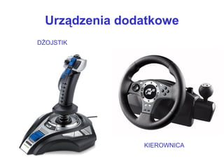Urządzenia dodatkowe
DŻOJSTIK
KIEROWNICA
 