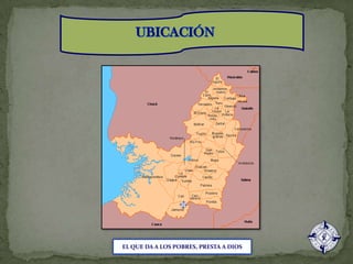 UBICACIÓNEL QUE DA A LOS POBRES, PRESTA A DIOS