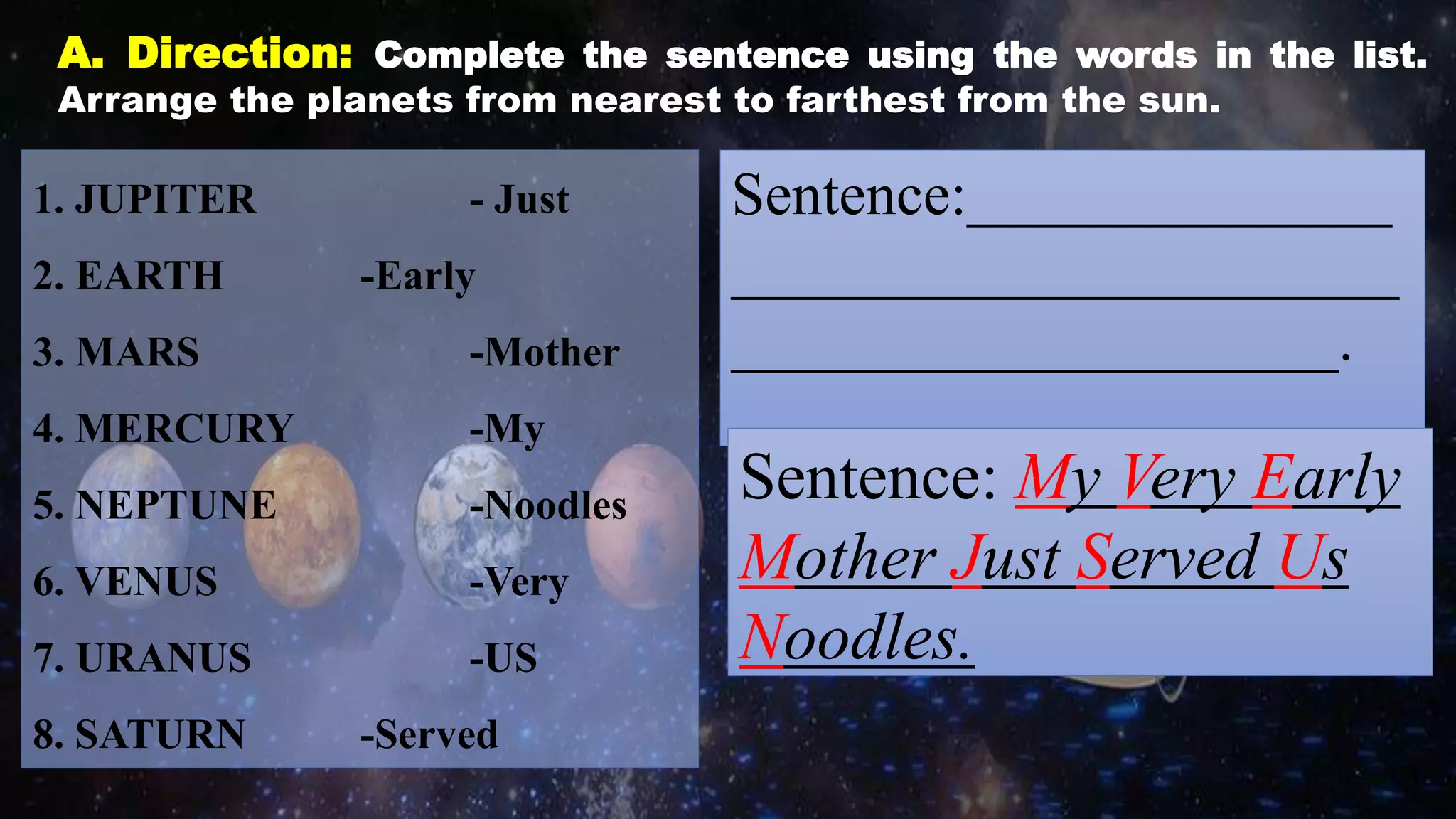 Sentence Planet Names COT_PPT_SCIENCE 6_PLANETS.pptx