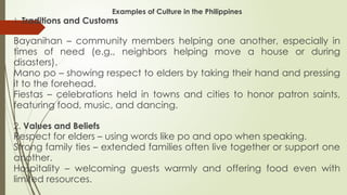 Understanding Culture and Society: Filipino Traditions and Social ...