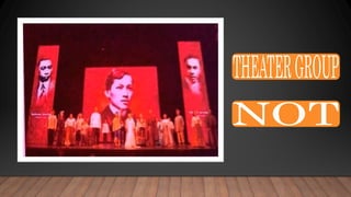 Arts Education: Roles in a stage production | PPTX