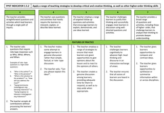 COT Rubric Teacher IV Applicant for those who wants to upgrade their ...