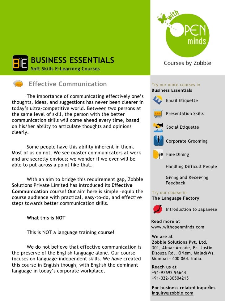 Effective Communication - 
