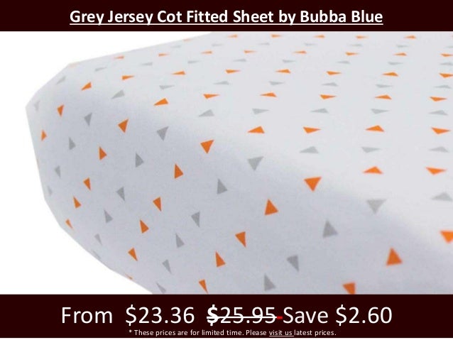 bubba blue fitted cot sheet