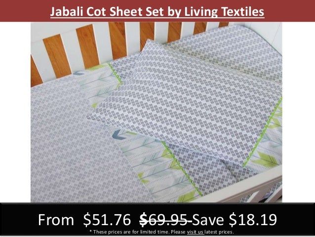 living textiles cot sheets