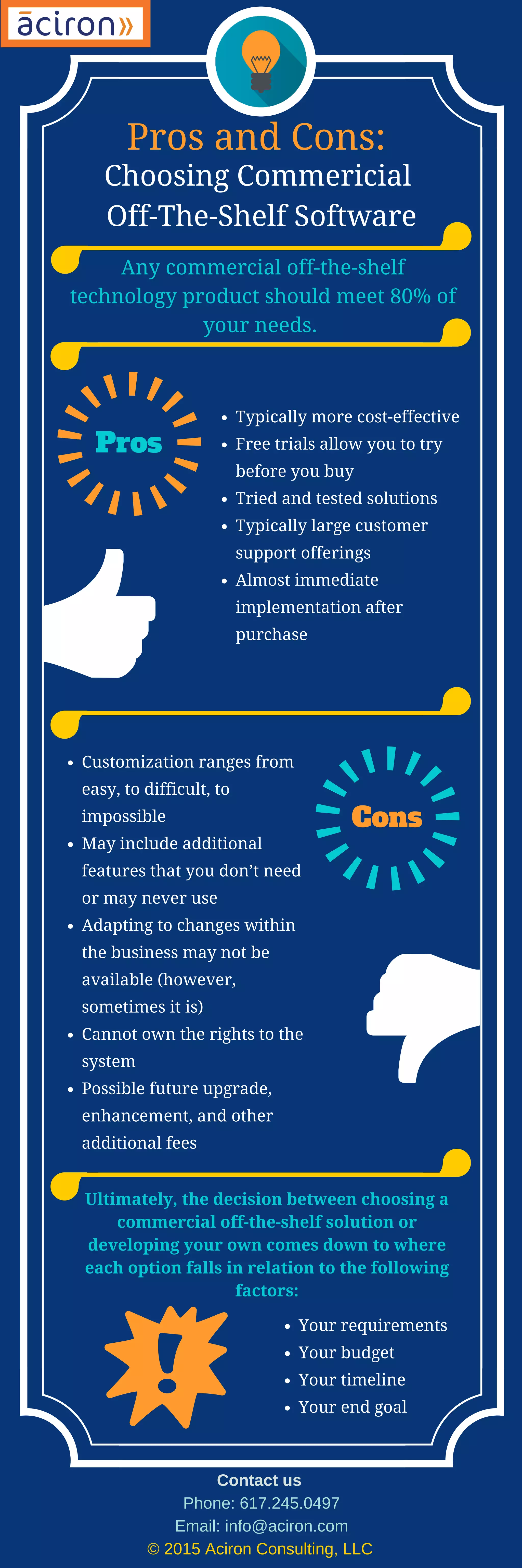 Commercial OffTheShelf Software Pros and Cons PDF