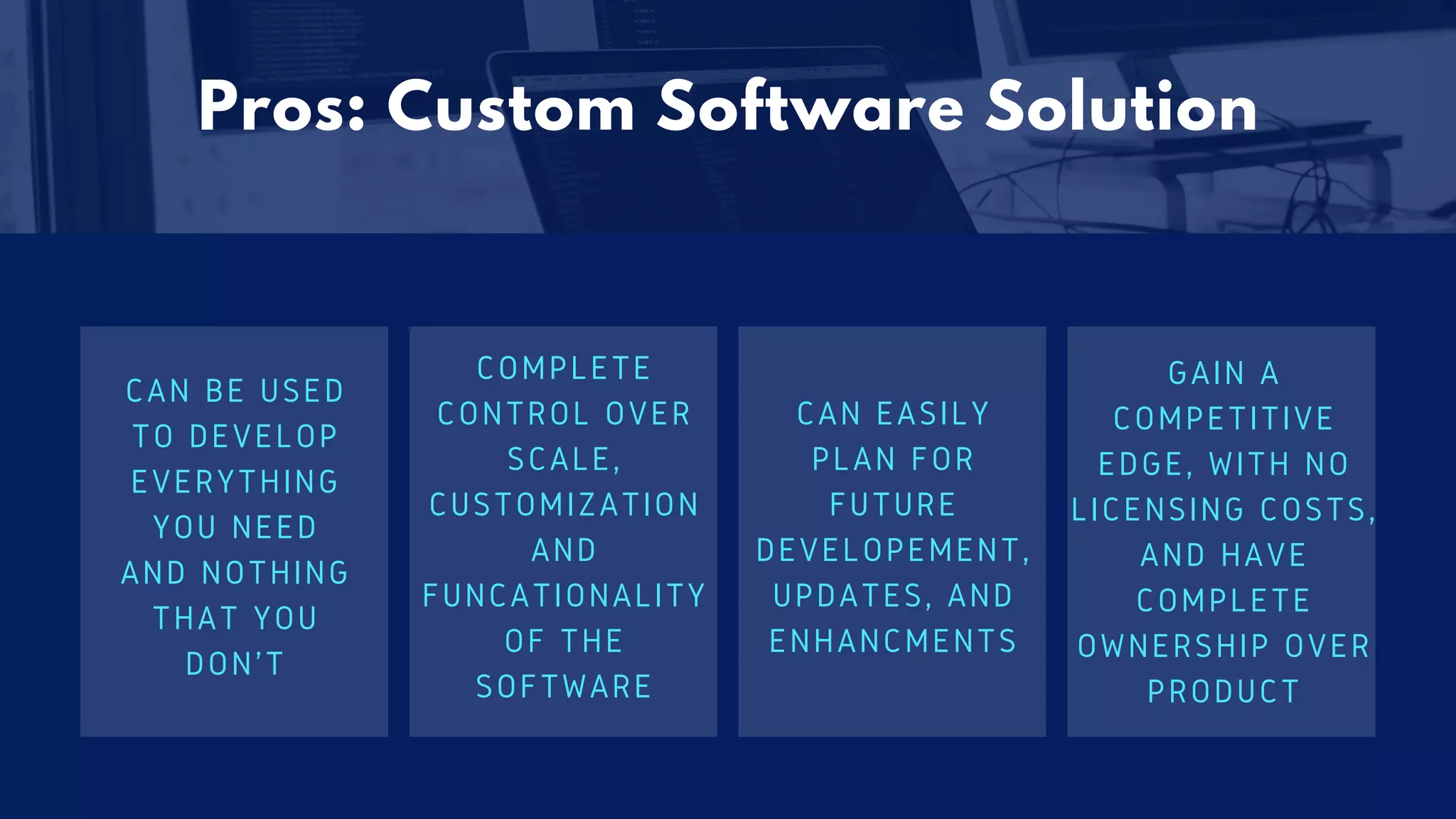 Cots vs Custom Software Development PPT