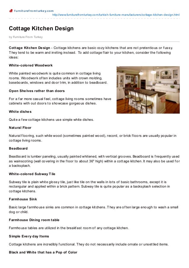 Cottage Kitchen Design