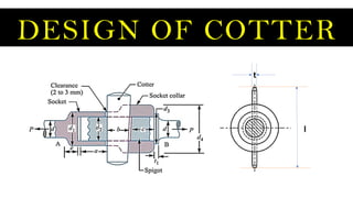 DESIGN OF COTTER
l
t
 