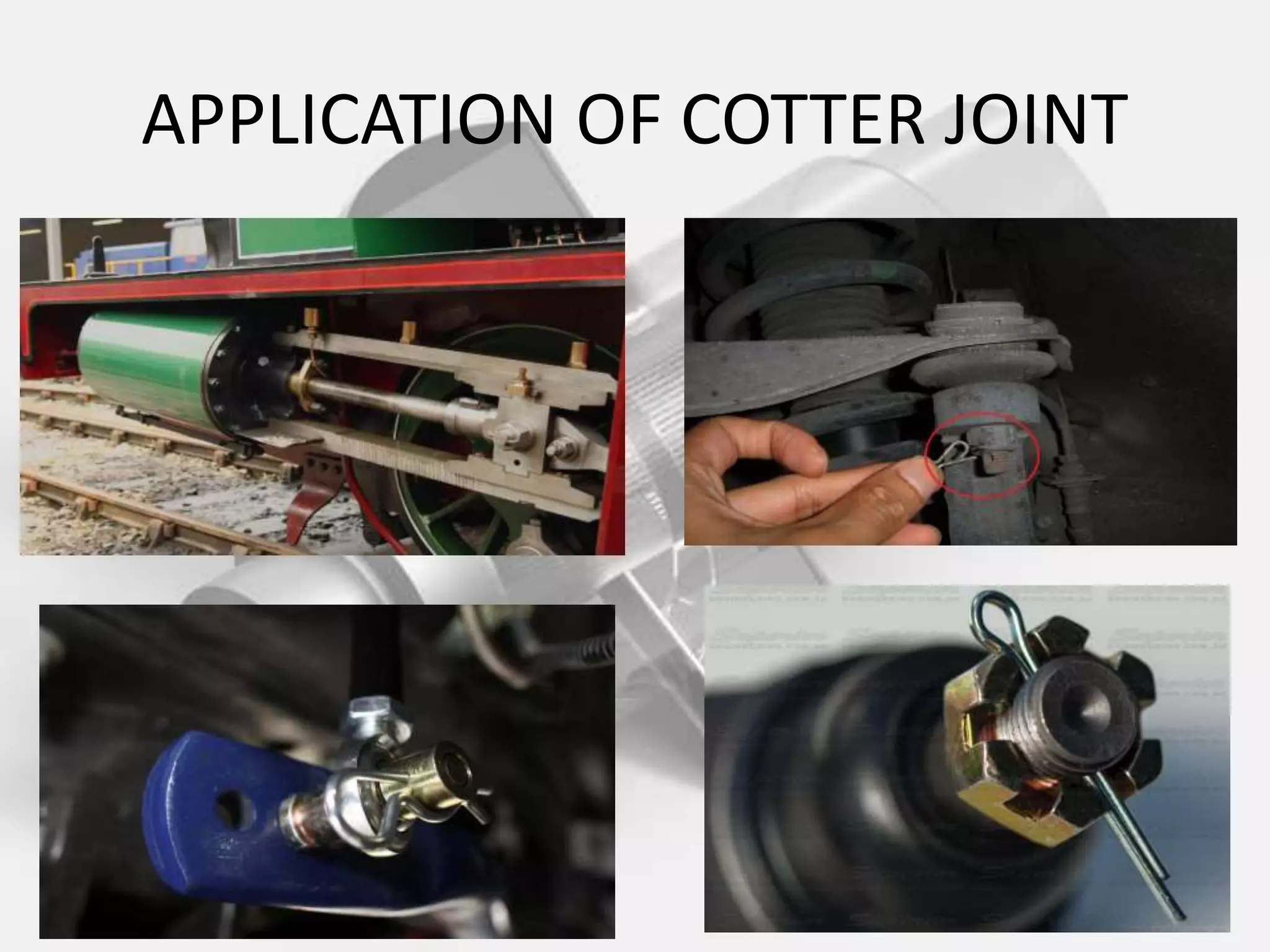 Cotterjointknucklejoint description and working PPT