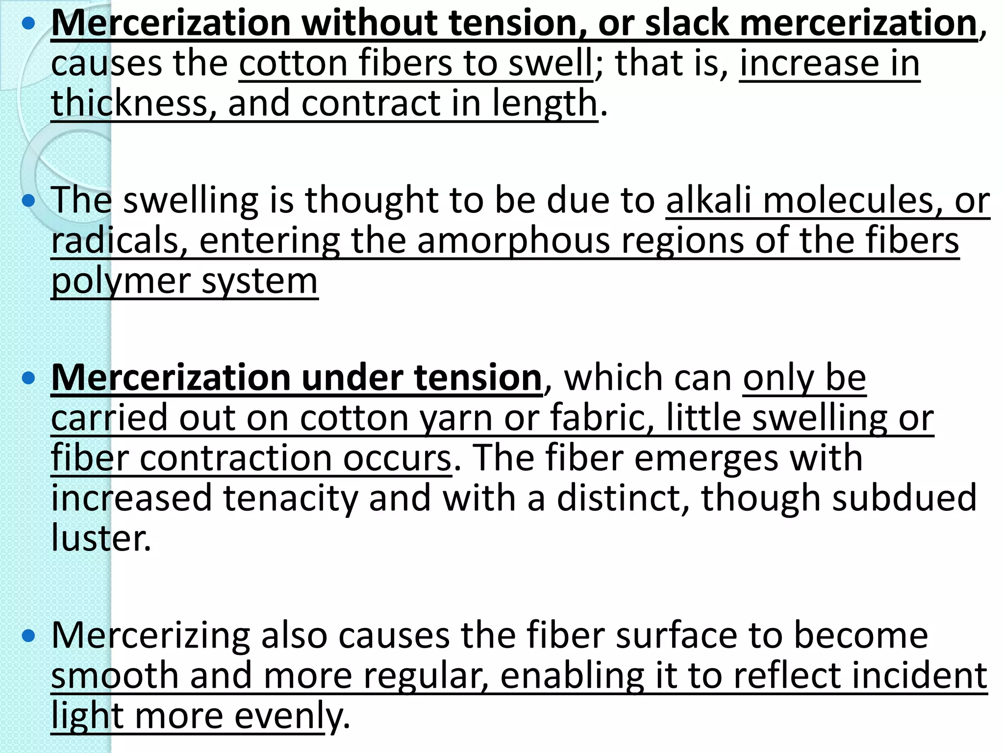 Cotton fiber manufacturing, physical and chemical properties | PPTX