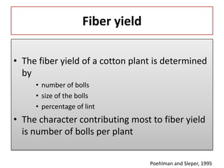 Cotton breeding | PPTX