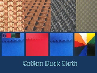 Cotton Duck Cloth | PPT