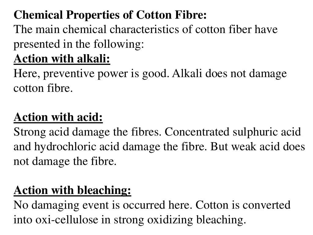 Cotton Fiber Properties