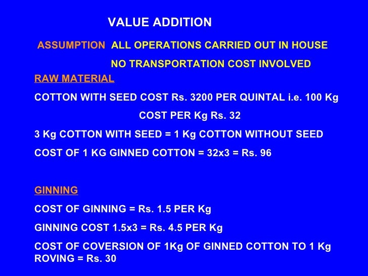 Cotton to garments_value_addition