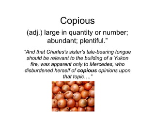 Copious Image Example Call of the Wild, chapter 5 | PPT