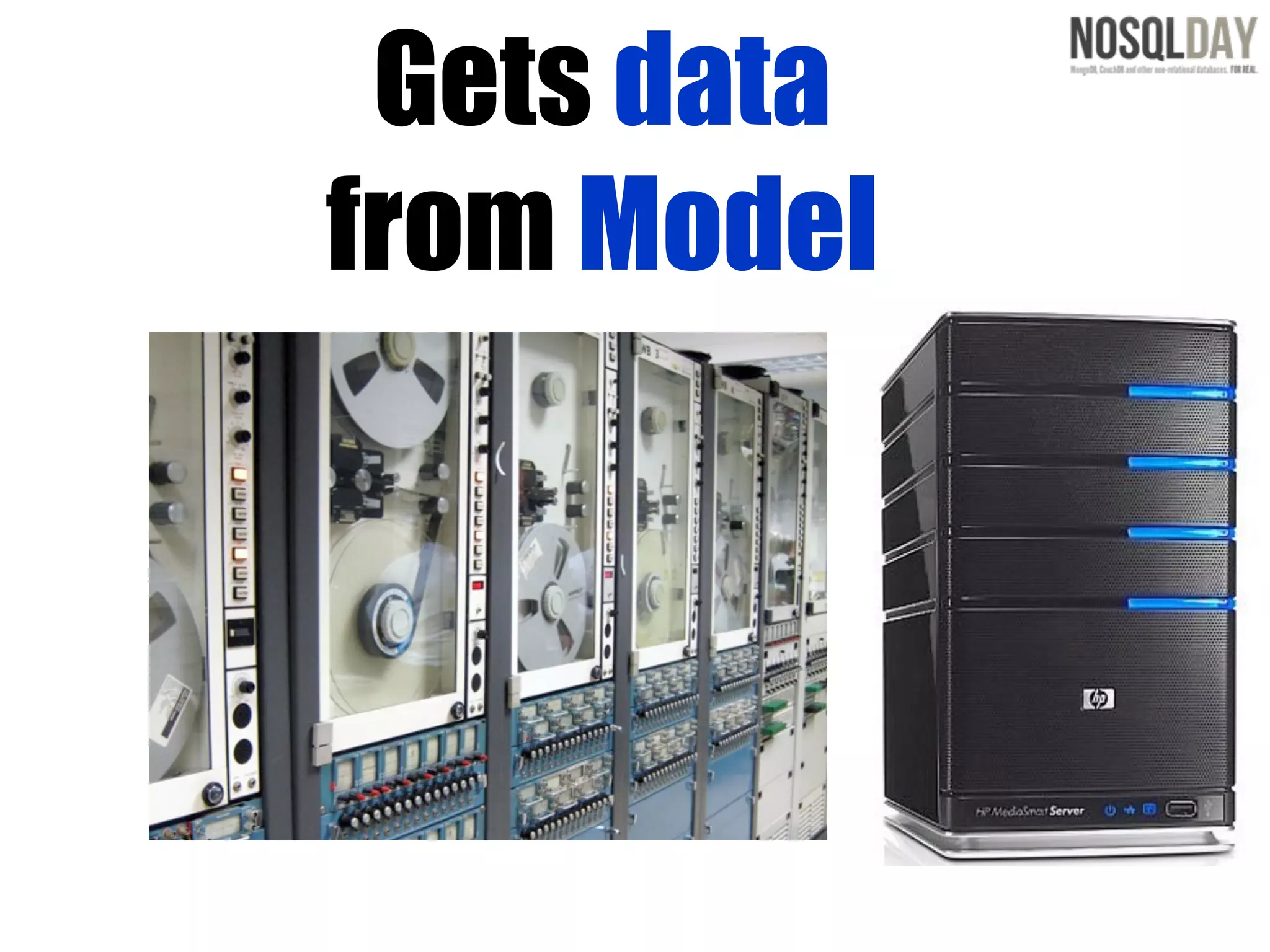 Gets data
from Model
 