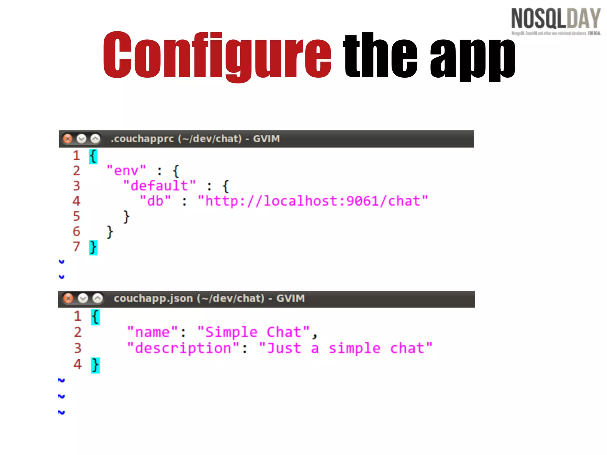 Configure the app
 