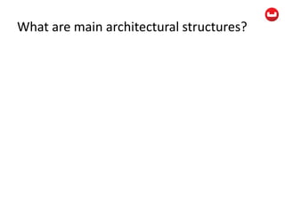 What are main architectural structures?
 