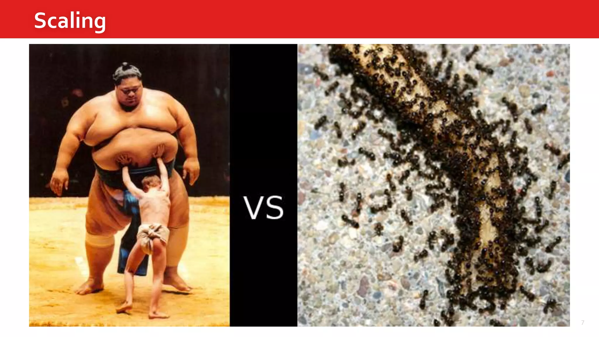 7
Scaling
Scale Vertically (RDBMS)
Add resources to a single node
in a system
Enhance the server (more CPU,
more RAM, etc)
High availability, difficult to
implement
Scale Horizontally (NoSQL)
Add more nodes to a system
More servers, distributing load
High Availability, easy to
implement
 