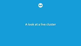 A look at a live cluster
 